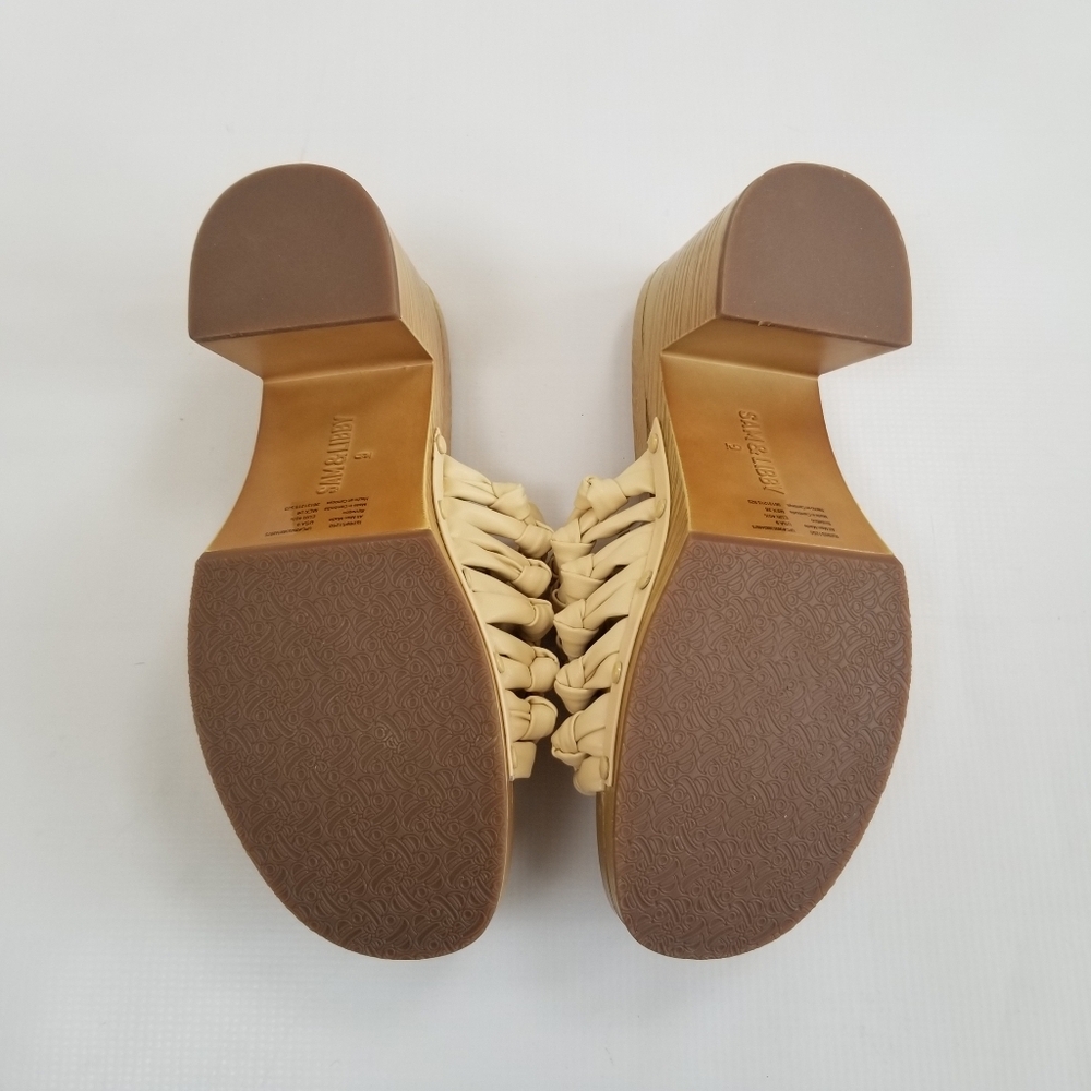 Sam & Libby Block Heel Sandals Slide Shoes Size 9 - Picture 7 of 8